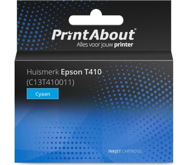 PrintAbout Huismerk Epson T410 (C13T410011) Inktcartridge Cyaan
