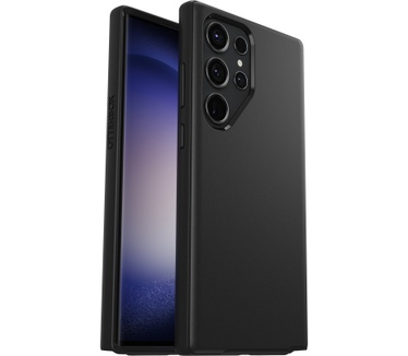 Otterbox OtterBox Symmetry-hoesje voor Galaxy S23 Ultra , schokbestendig, valbestendig, dunne beschermende hoes, 3x getest volgens militaire standaard, Antimicrobieel, Zwart