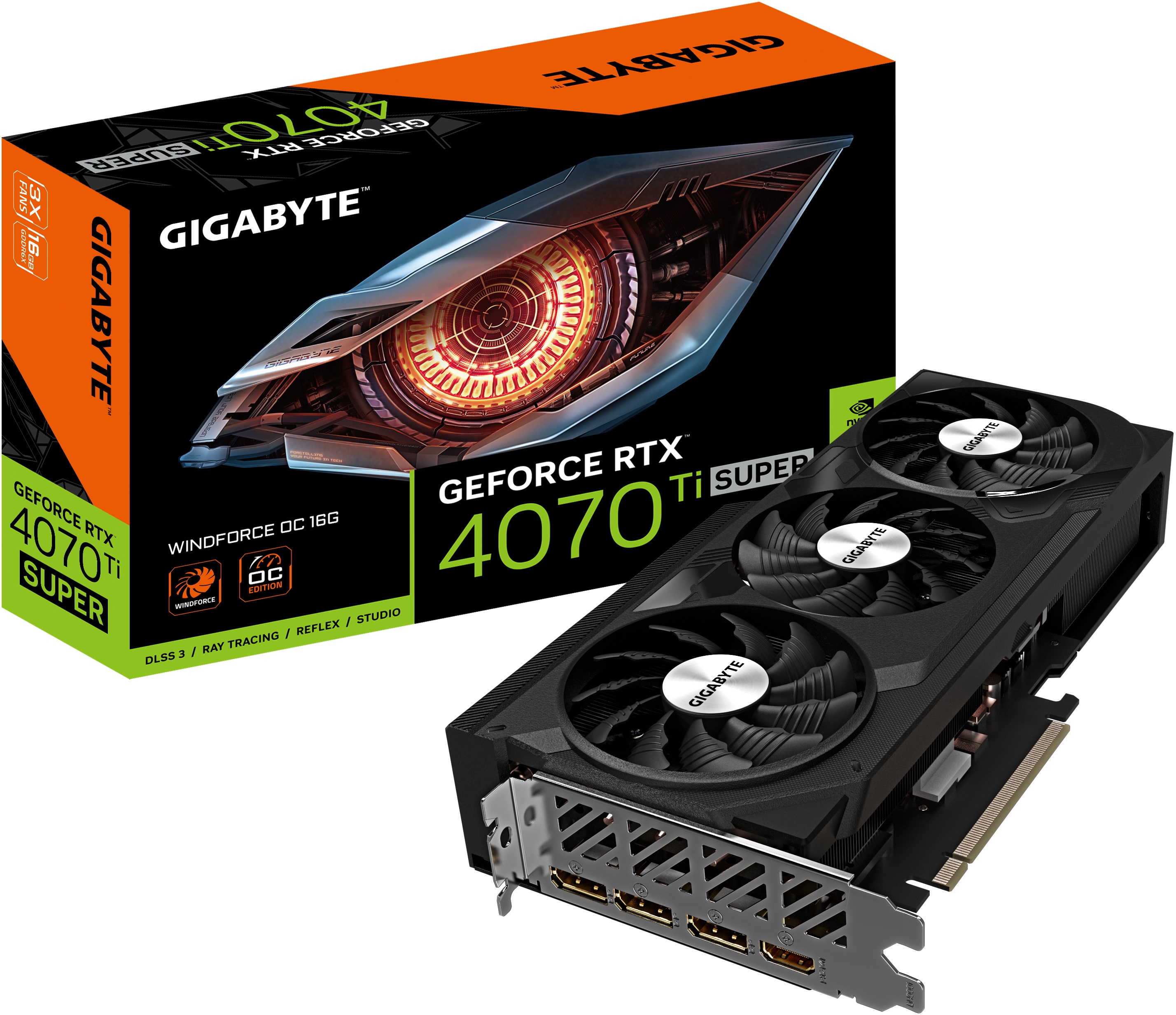 Gigabyte GeForce RTX 4070 Ti SUPER WINDFORCE OC 16G beste prijs Tweakers