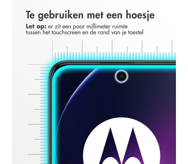 Accezz Gehard Glas Screenprotector voor de Motorola Moto G54 - Transparant
