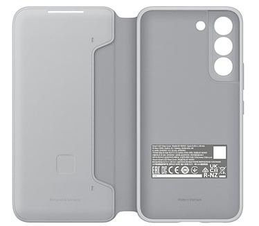 Samsung Galaxy S22 (S901) - LED Wallet Case (Galaxy S22) Grijs