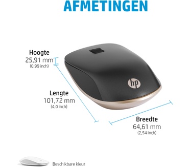HP 410 Slim White Bluetooth Mouse
