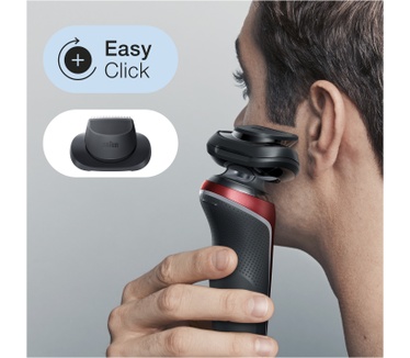 Braun Series 6 60-R1200s Elektrisch Scheerapparaat Met Precisietrimmer, Rood