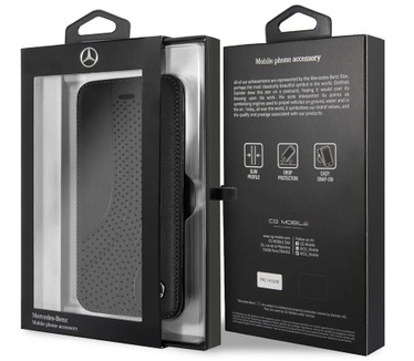 Mercedes-Benz Originele Upward Wave Bookcase voor de Apple iPhone 6 / 6S / 7 / 8 - Zwart  Zwart