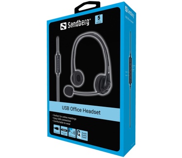 Sandberg USB Office Headset (Zwart)