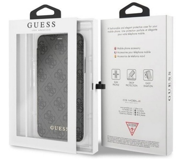 Guess 4G Charms Book Case voor Apple iPhone XR (6.1'') - Grijs  Grijs
