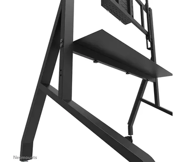 Neomounts vloersteun. Soort: Multimediawagentje/trolley, Kleur van het product: Zwart, Materiaal: Staal. Hoogte: 1625 mm, In hoogte verstelbaar: 10 cm, Breedte: 1320 mm