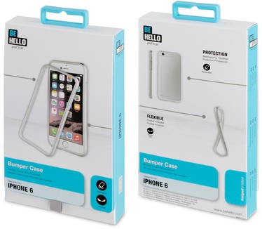 BeHello iPhone 6 / 6S Bumper Case Silver