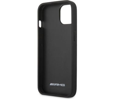 Mercedes-Benz AMG Leather Back Cover - iPhone 13 (6.1") - Zwart Zwart