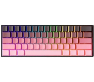 Akko MONSGEEK FUN60 Max Shine-Through Black-Pink Gradient Hall Effect Magnetische Switch 8K Hz ARGB Draadloos Hotswap Mechanisch Gaming Toetsenbord