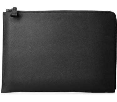 HP Elite 12.5 Black Leather Sleeve Zwart