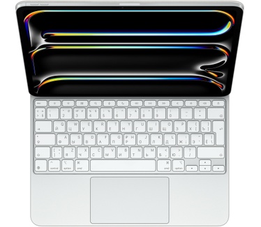 Apple iPad Pro (2024) 13" Magic Keyboard, Russisch, Wit