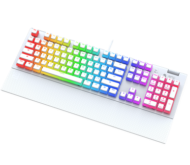 SPC Gear GK650K Omnis Kailh Brown RGB Onyx White Pudding Edition