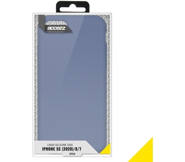 Accezz Liquid Silicone Backcover iPhone SE (2022 / 2020) / 8 / 7 (iPhone SE (2022), iPhone SE (2020), iPhone 8, iPho) Paars