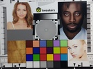 Samplefoto's budget-Androids testkaart goed licht