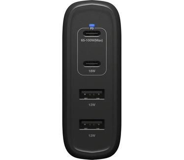 Otterbox OB Standard EU Wall Charger 100W GaN - 2X USB-C + 2X USB-A USB-PD