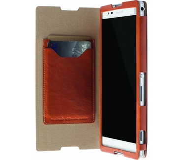 Krusell FlipCover Kiruna met stand Sony Xperia T2 Ultra (camel)