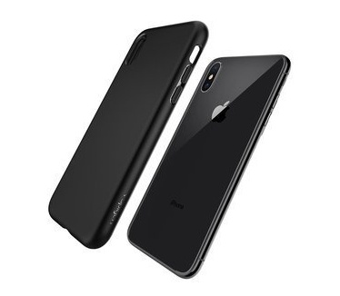 Apple iPhone X siliconen (gel) achterkant hoesje - Zwart (Apple iPhone X) Zwart