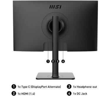 MSI Modern MD241P Zwart