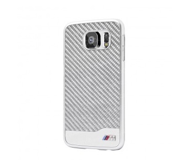 BMW Hard Backcover Carbon hoesje voor de Samsung Galaxy S6 (Galaxy S6) Zilver