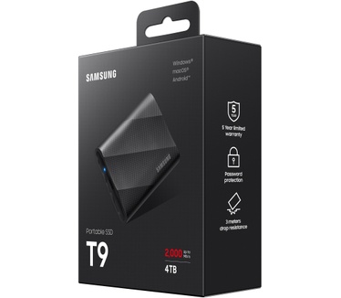 Samsung Portable SSD T9 4TB Zwart
