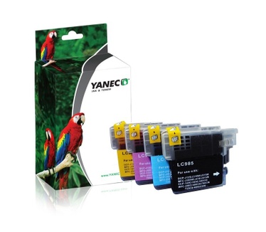 Yanec Yanec LC985 Zwart en Kleur 5-pack (Brother)