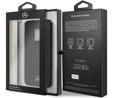 Mercedes-Benz Dynamic Carbon HardCase - Samsung Galaxy S9 - Zwart  Zwart
