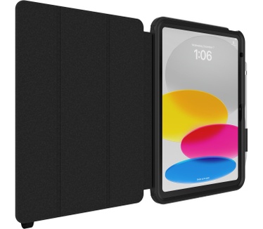 Otterbox OtterBox Defender Folio Case voor iPad 10th gen, Schokbestendige, Ultra robuuste met ingebouwde Screen Protector, 2x Getest volgens Militaire Standaard, Zwart