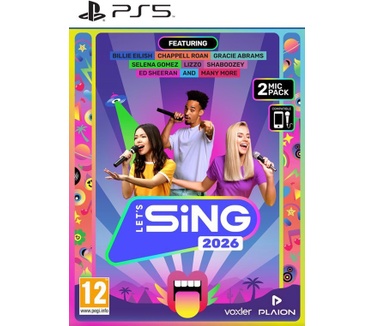 Let's Sing 2026 + 2 Mics Internationale versie