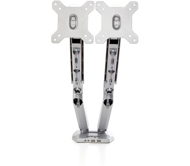 Startech.com Monitor arm voor 2 schermen bureausteun met geïntegreerde 2-poorts USB passthrough
