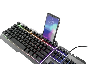 Trust GXT853 Esca - Gaming Toetsenbord - Metal - Qwerty US Layout