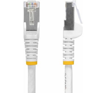 Startech.com 50cm CAT8 Netwerkkabel, Wit, Snagless RJ45, 25G/40G, 2000MHz, 100W PoE++, S/FTP, 26AWG 100% Pure Koperdraad, LSZH, Shielded Ethernet Kabel met Trekontlasting, Fluke Channel Getest