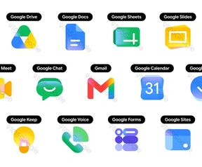 Nieuwe appicoontjes van Google