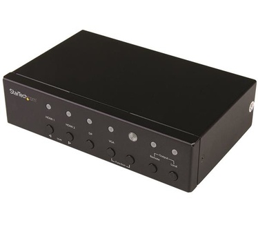 Startech.com Multi-Input HDBaseT extender met switch DP, VGA, HDMI over CAT5/CAT6 tot 4K
