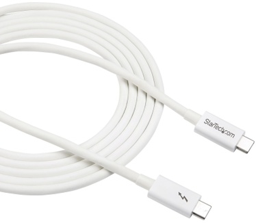 Startech.com Thunderbolt 3 USB-C kabel 20Gbps Thunderbolt, USB en DisplayPort compatibel 2m wit Wit