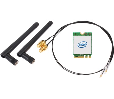 Shuttle WLN-M22 - Intel WLAN-AX210/Bluetooth Combo Kit inklusief M.2 card, cables and externe antennes voor Shuttle Cube's