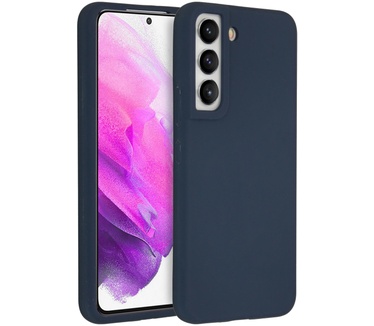 Accezz Liquid Silicone Backcover Samsung Galaxy S22 - Donkerblauw