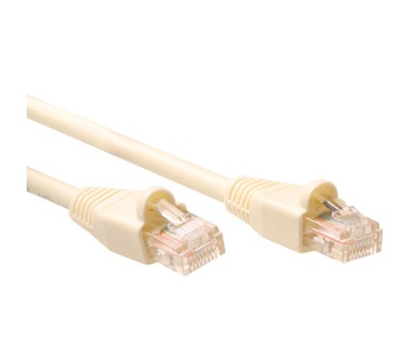 Intronics CAT5E UTP patchkabel Ivoor met opschuiftulen