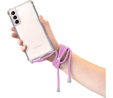 Mobiparts Lanyard Case Samsung Galaxy S21 Violet Cord