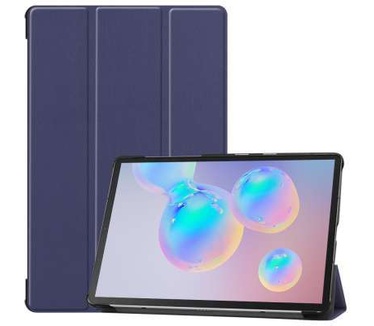 qMust Samsung Galaxy Tab S6 Smart Tri-Fold Case - Blauw