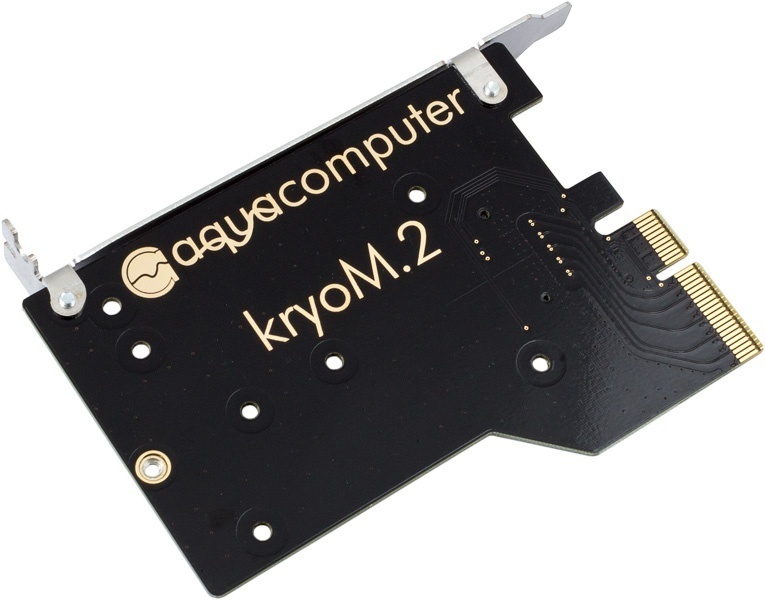 aqua computer kryoM.2 Evo PCIe 3.0/4.0 x4 Adapter for M.2 NGFF PCIe SSD