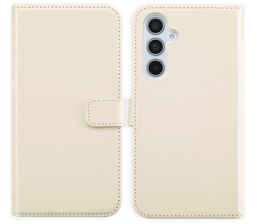 Selencia Echt Lederen Bookcase Samsung Galaxy A35 - Greige