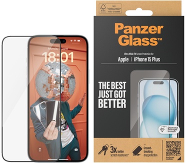 PanzerGlass Screen Protector iPhone 2023 6.7 Ultra-Wide Fit