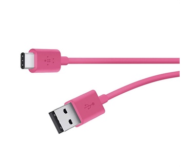 Belkin Mixit USB 2.0 USB-A/USB-C kabel - 180cm Roze