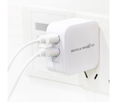 BlitzWolf 24W Dual-Port Smart Wall Charger