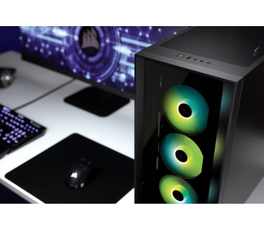 Corsair iCUE 4000X RGB Tempered Glass Zwart