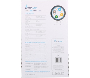 Extralink CAT5E FTP (F/UTP) V2 OUTDOOR TWISTED PAIR 305M - Kabel - Netzwerk