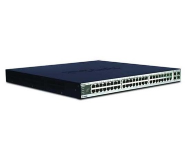 D-Link DXS-3350SR Managed stackable layer 3 10 Gb switch met 50 poorten