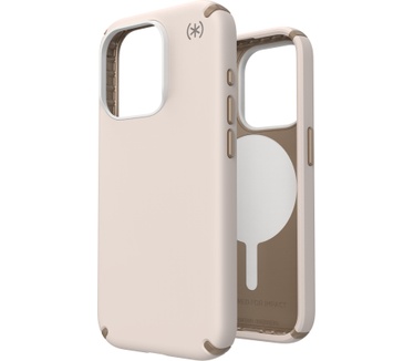 Speck Presidio2 Pro + MS Apple iPhone 15 Pro Bleached Bone - with Microban