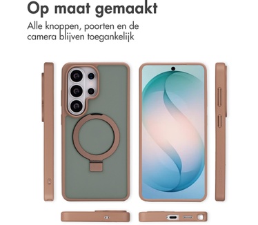 Accezz Ring Stand Backcover met MagSafe Samsung Galaxy S26 Ultra - Bruin
